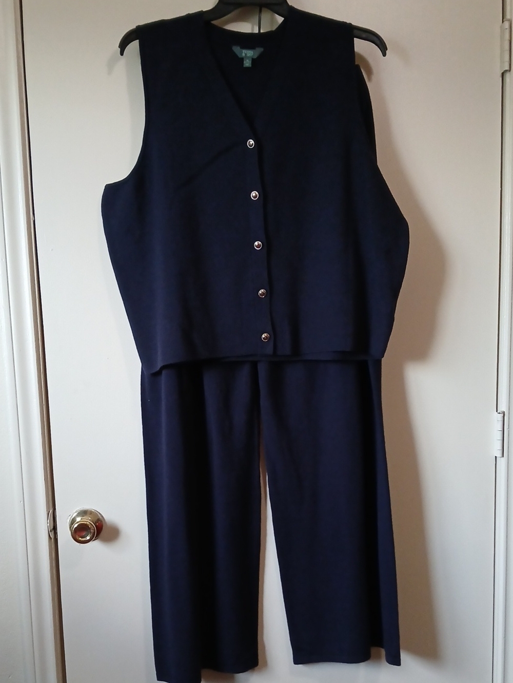 Terra & Sky Women's 3X Vest and Pants Outfit Set